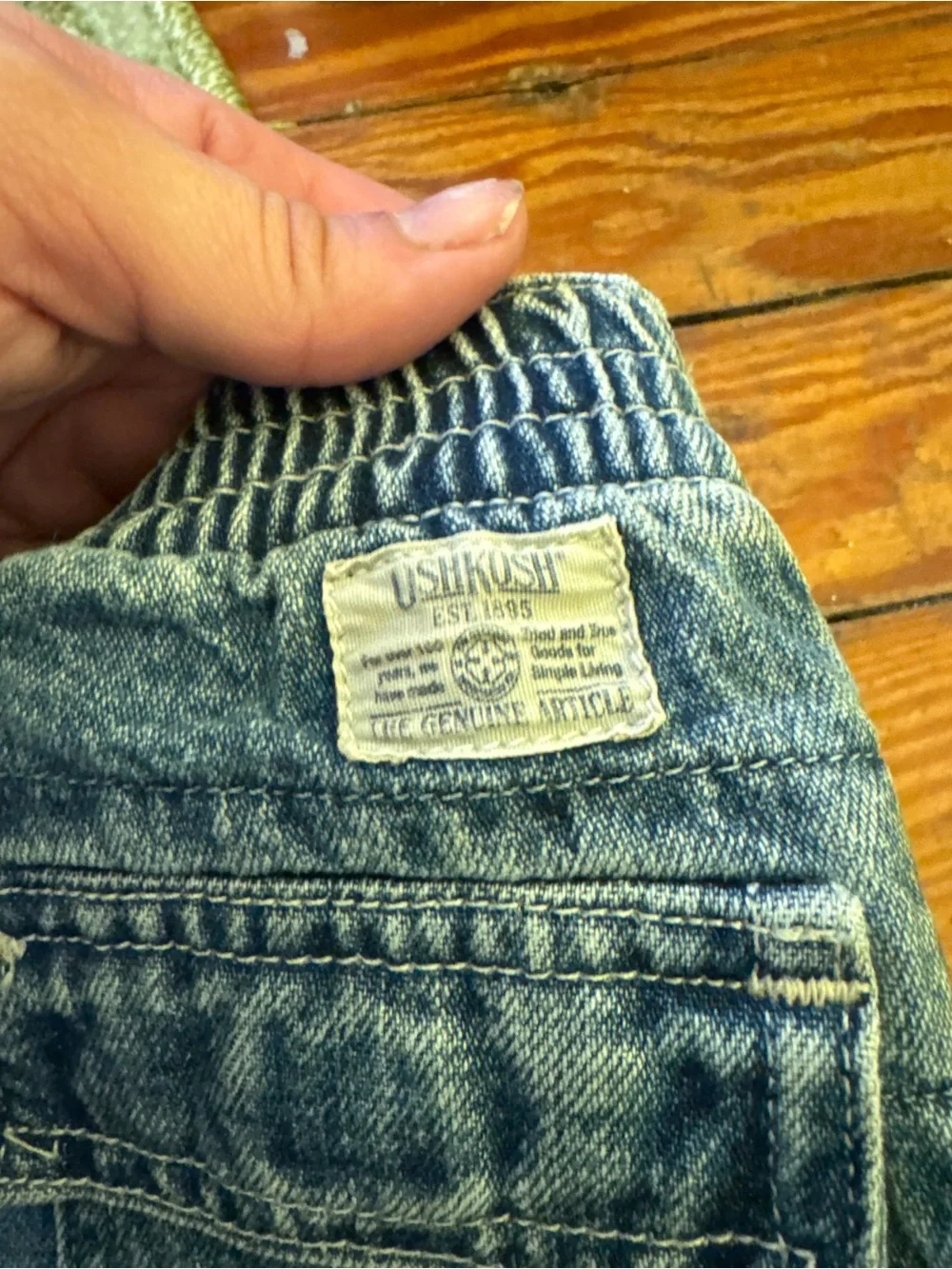 OshKosh B'gosh Dark Blue Kids Cargo Jeans